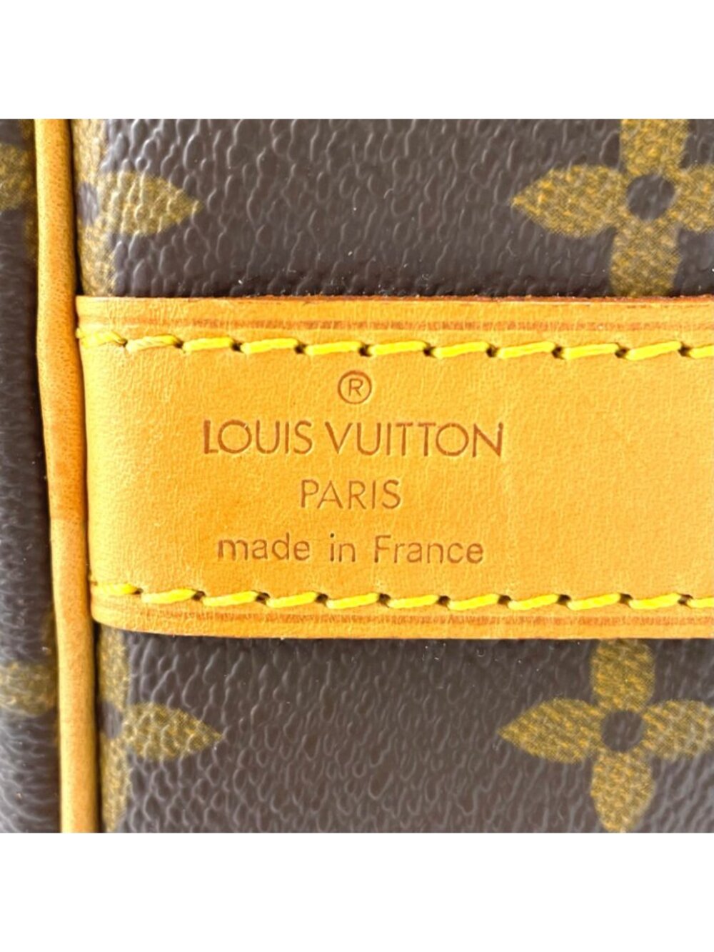 Louis Vuitton Keepall Bandouliere 50 Monogram Leather Brown Boston Bag Gold - Picture 4 of 15